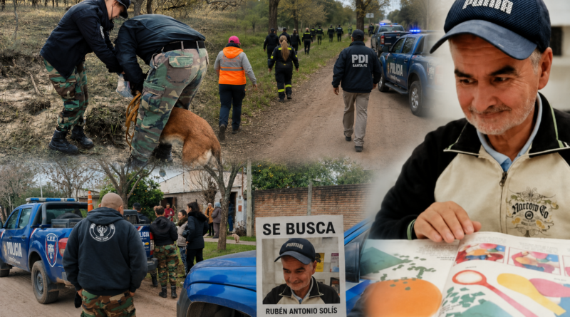 Malabrigo no baja los brazos: once días de intensa búsqueda para encontrar a Rubén Solís.