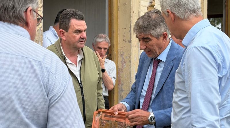 EL MINISTRO FABIÁN BASTÍA VISITÓ MALABRIGO Y RECORRIÓ OBRAS ESTRATÉGICAS PARA LA CIUDAD.